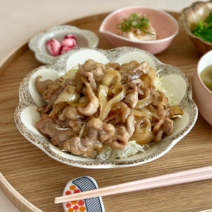 豚こまの生姜焼き丼